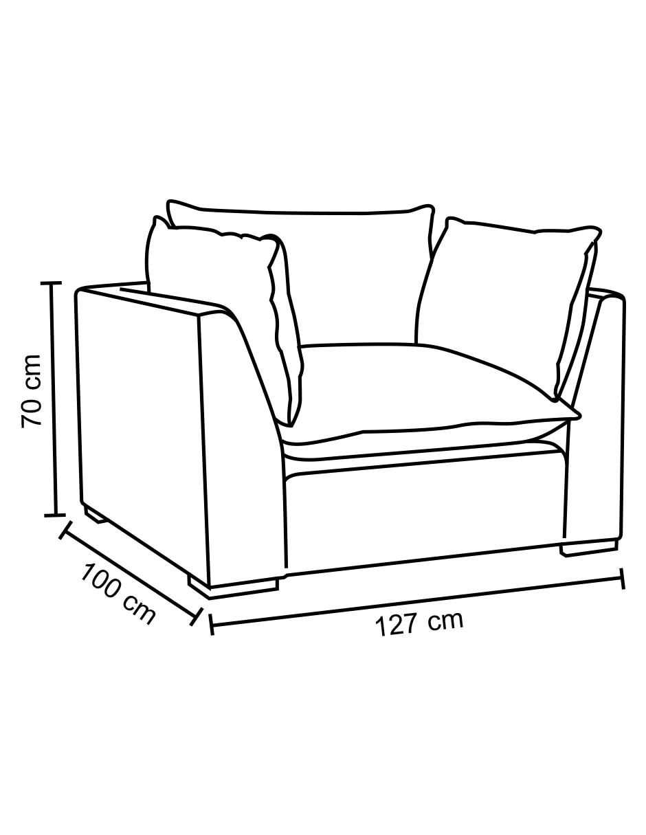 Sillón Miller de Tela 12