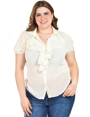 Blusa manga corta para mujer 1