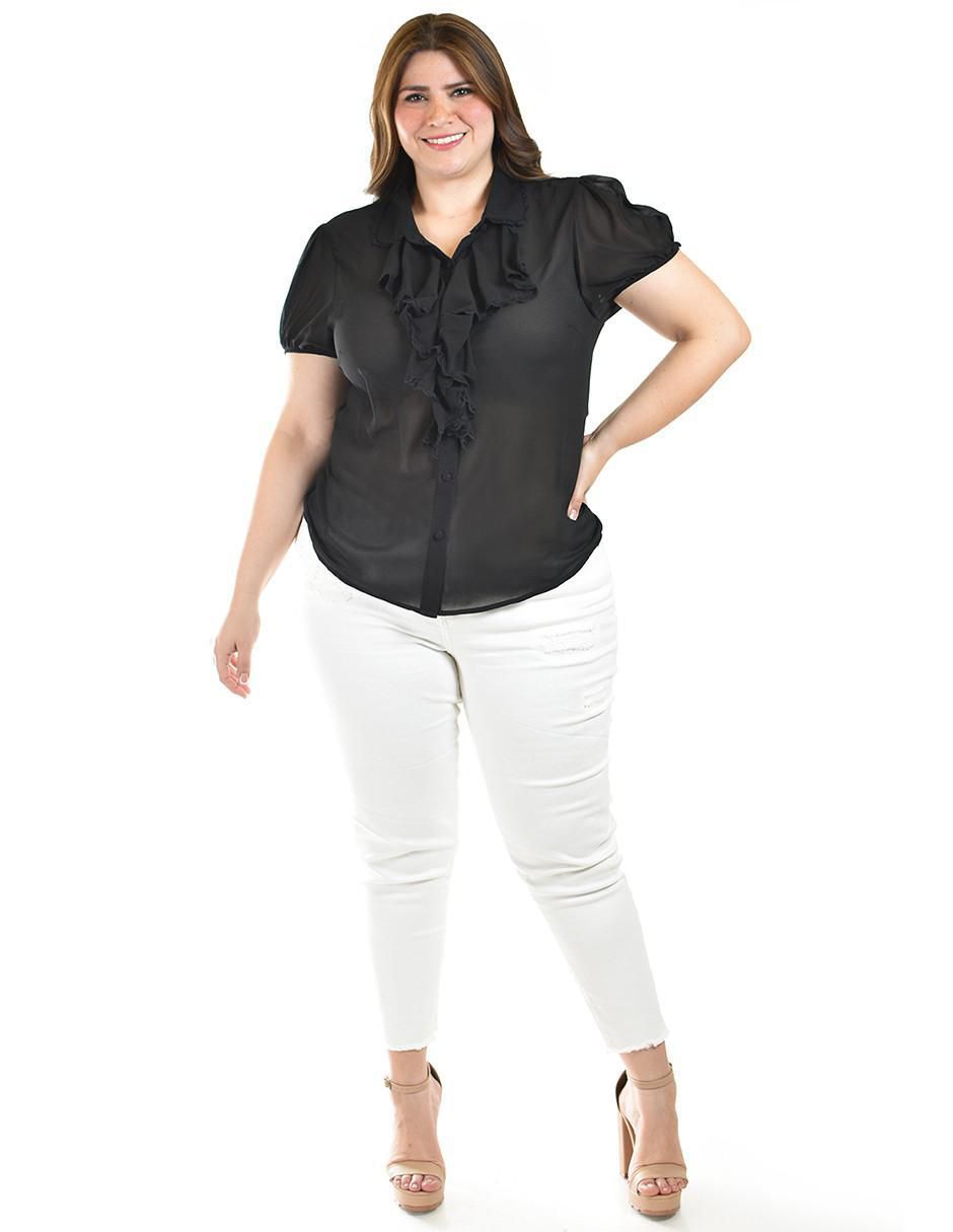 Blusa manga corta para mujer 8