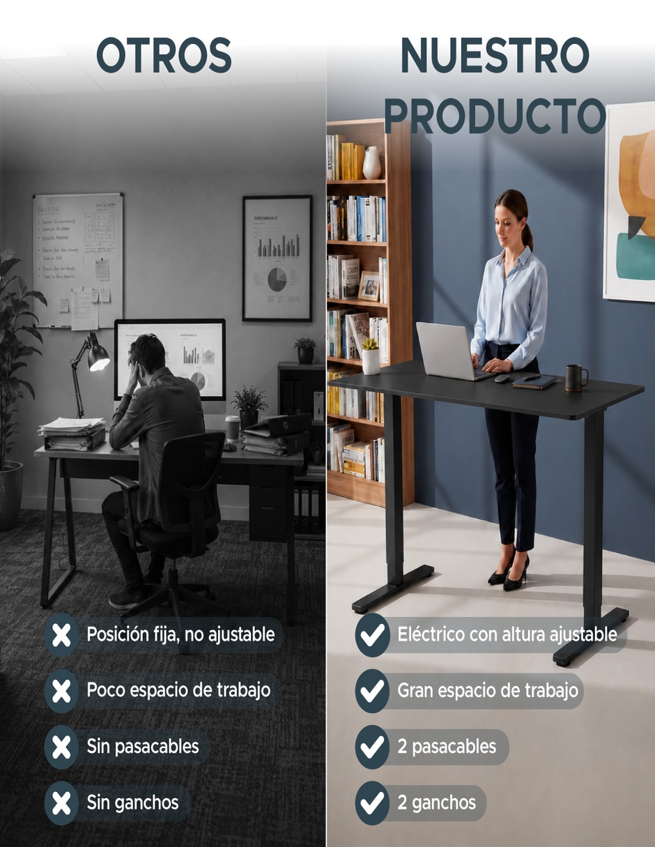 Escritorio armable de MDF 14