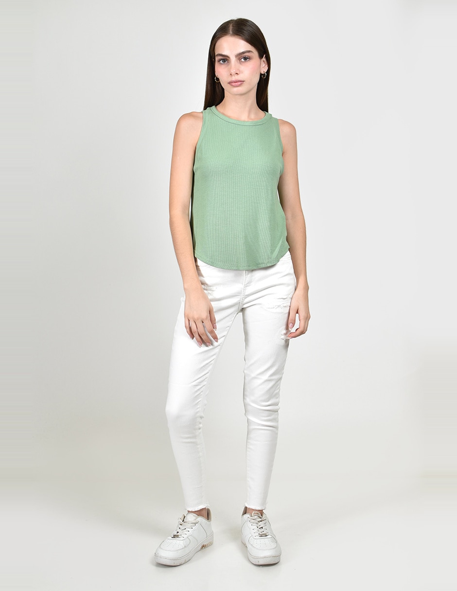 Blusa sin manga para mujer 9