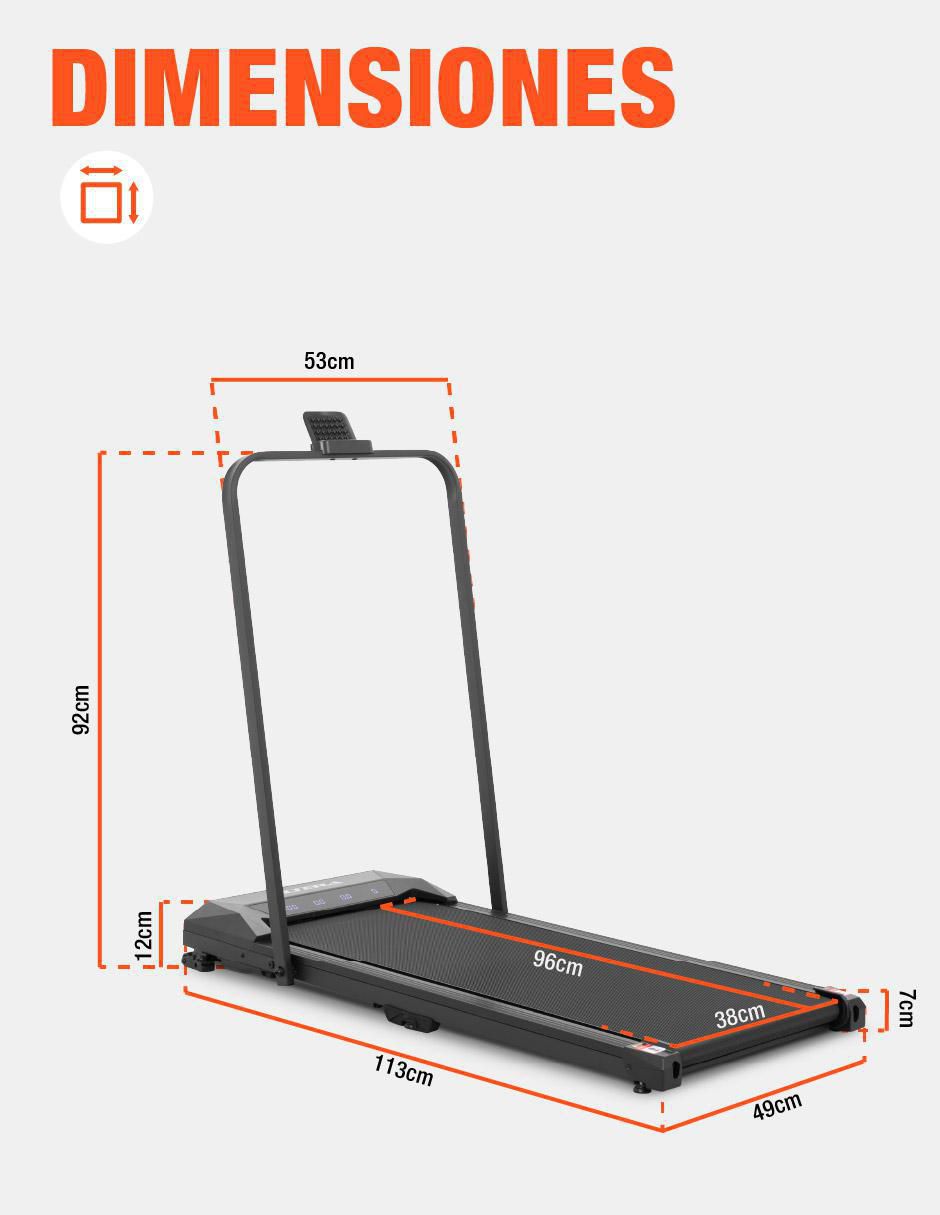Caminadora semiprofesional plegable 15
