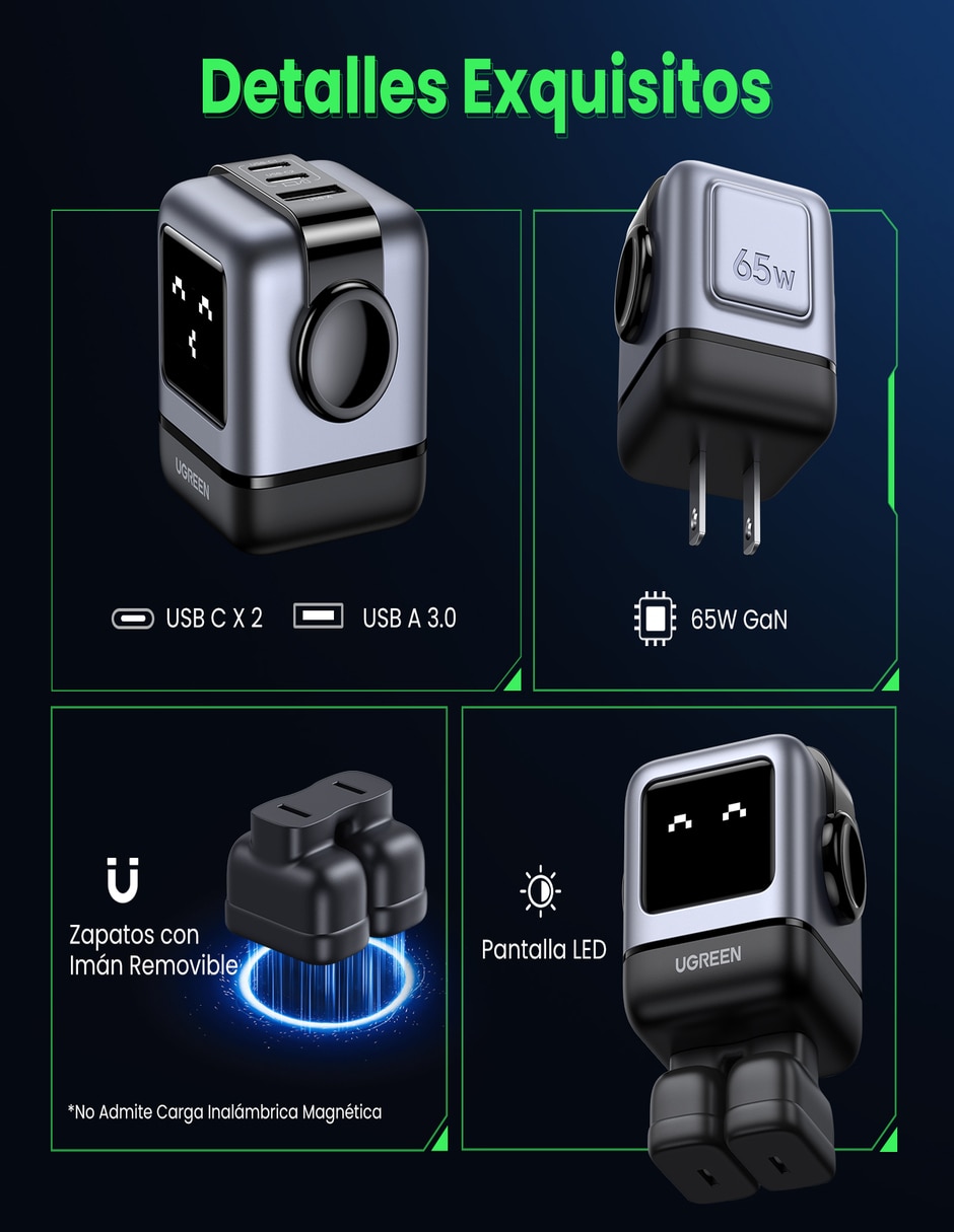 Cargador pared 15570 USB + USB tipo C 14