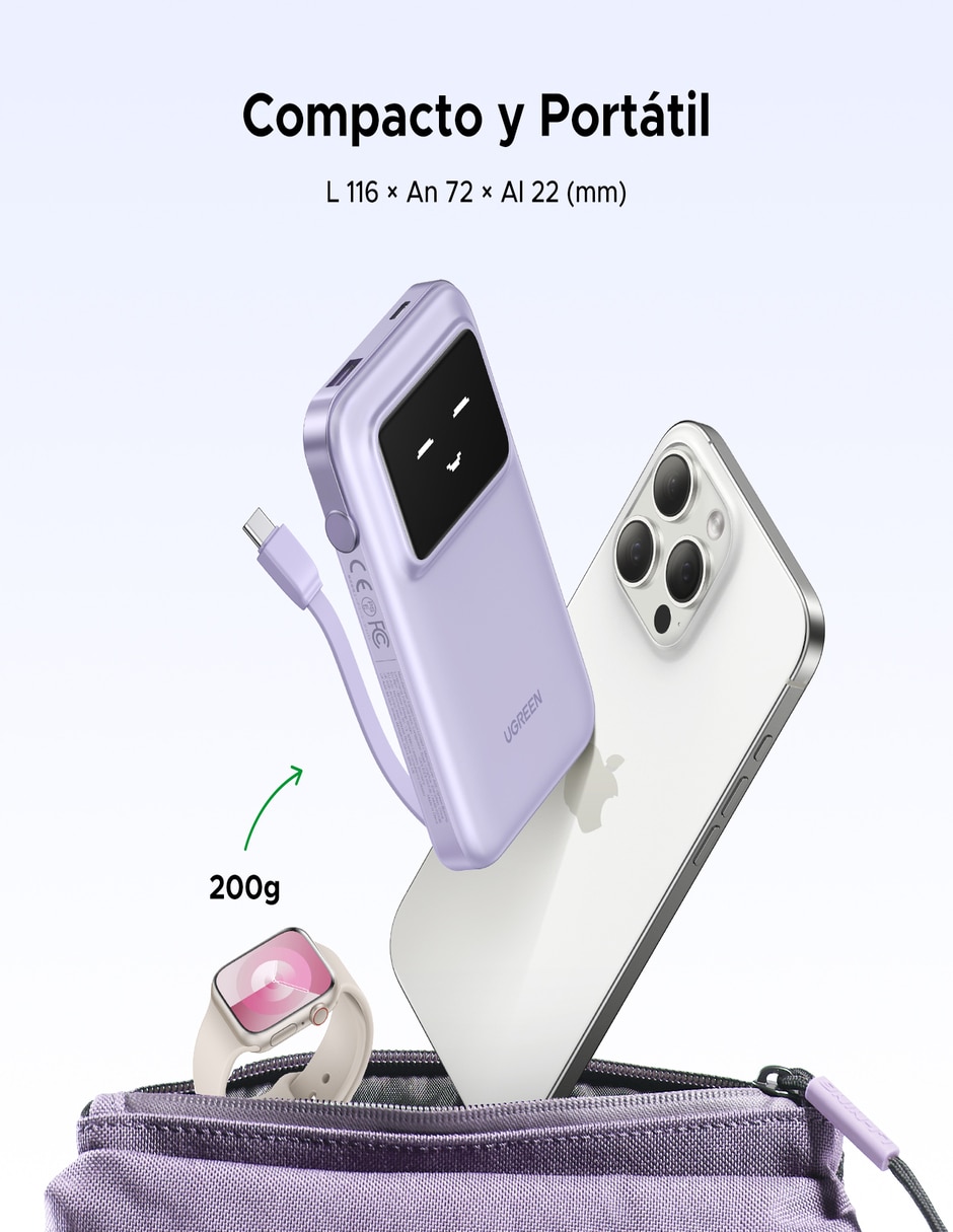 Batería portátil 10000 mAh PB511 6