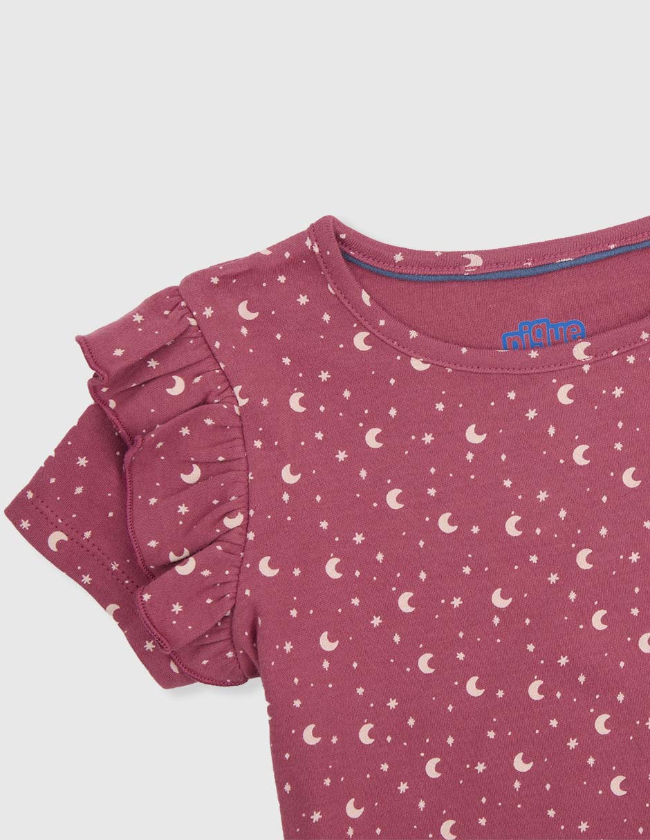 Set playera Piquenique Babies manga corta para bebé niña