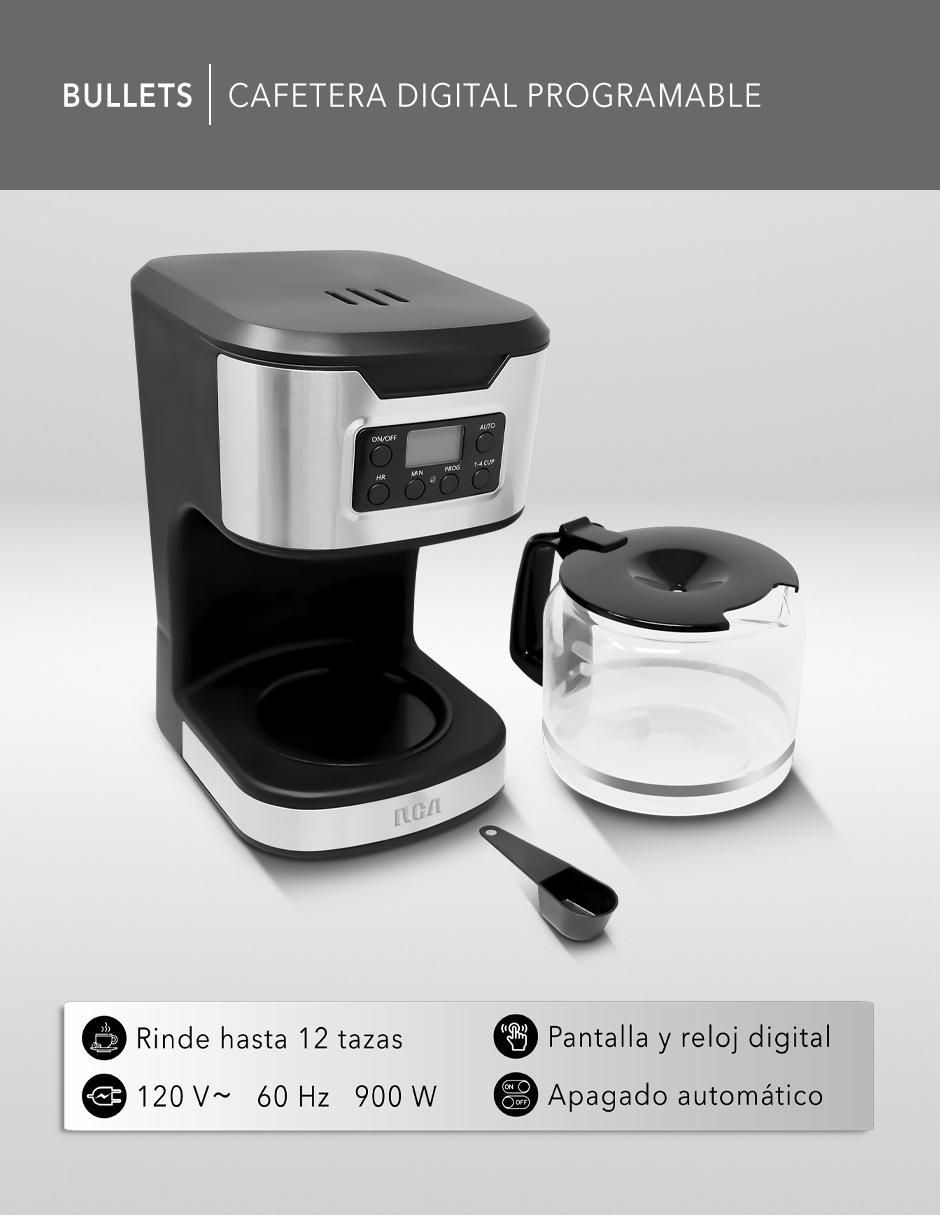 CAFETERA ELÉCTRICA RC-CA, 1.8 L, NEGRO 2