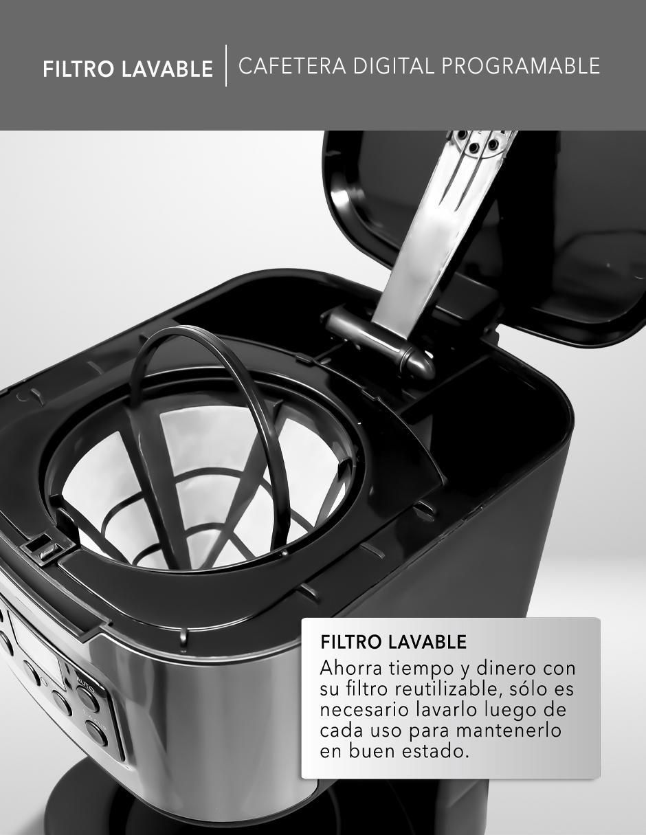 CAFETERA ELÉCTRICA RC-CA, 1.8 L, NEGRO 7