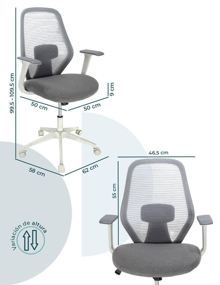 Silla de escritorio Bastia 8349W 6