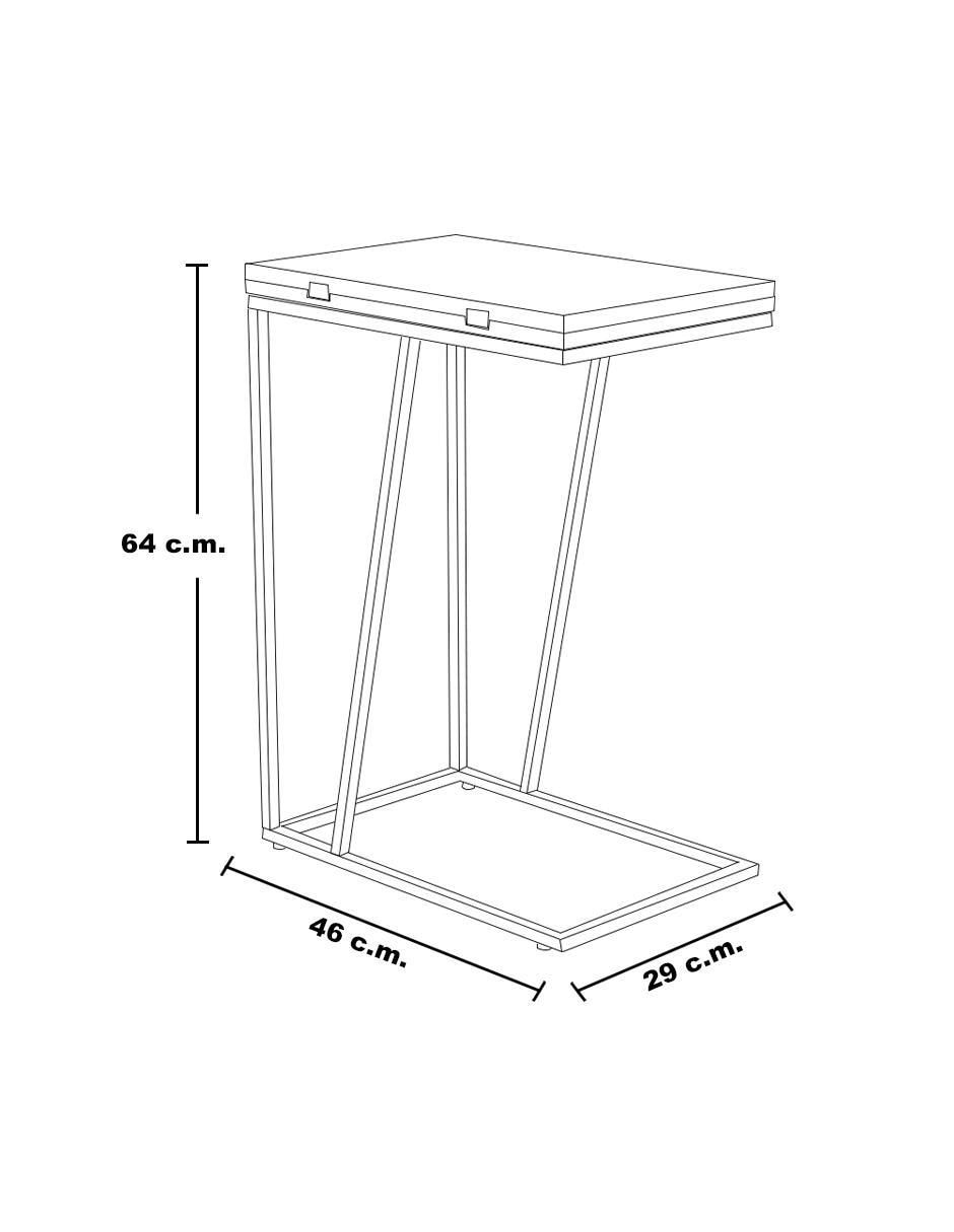 Mesa auxiliar extensible armable Carly 2