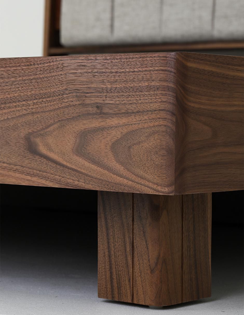 Cama mescato Trra de madera nogal 3