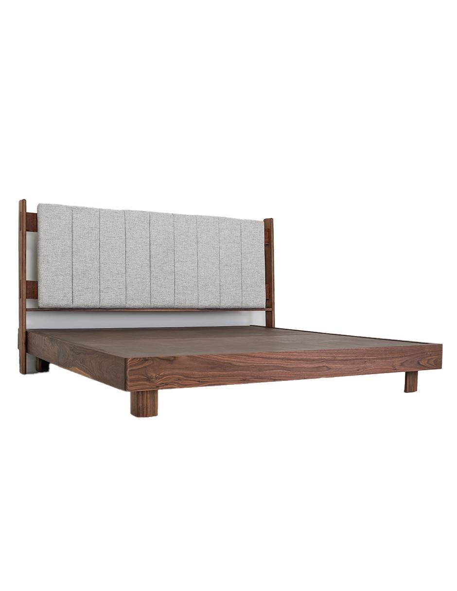 Cama mescato Trra de madera nogal 4