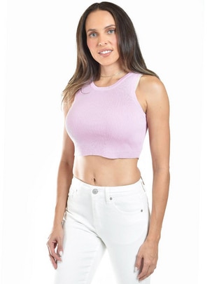 Top cuello redondo tirante ancho Top cuello redondo tirante ancho