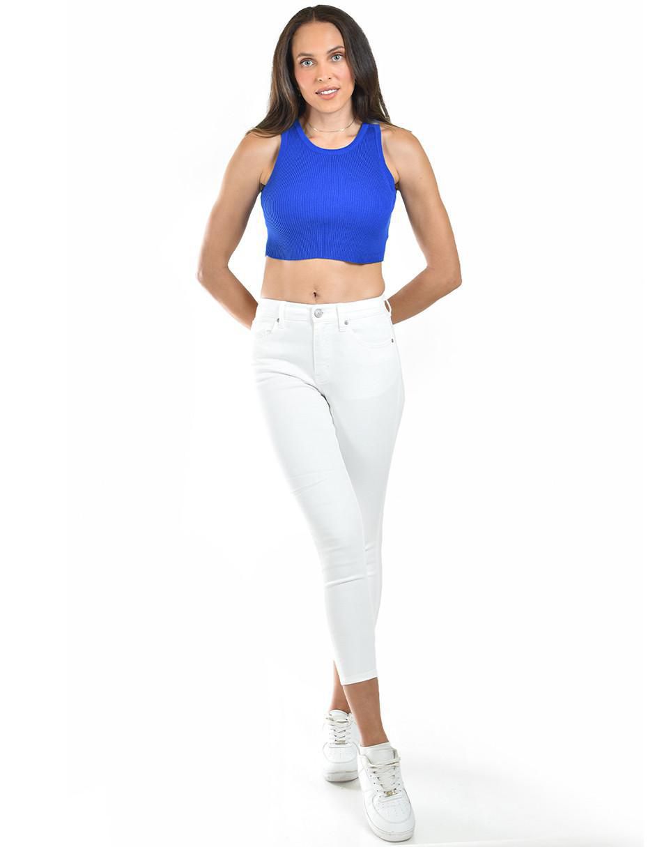 Top Roman Fashion cuello redondo tirante ancho