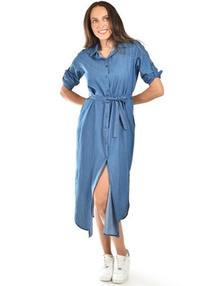 Vestido midi casual para mujer