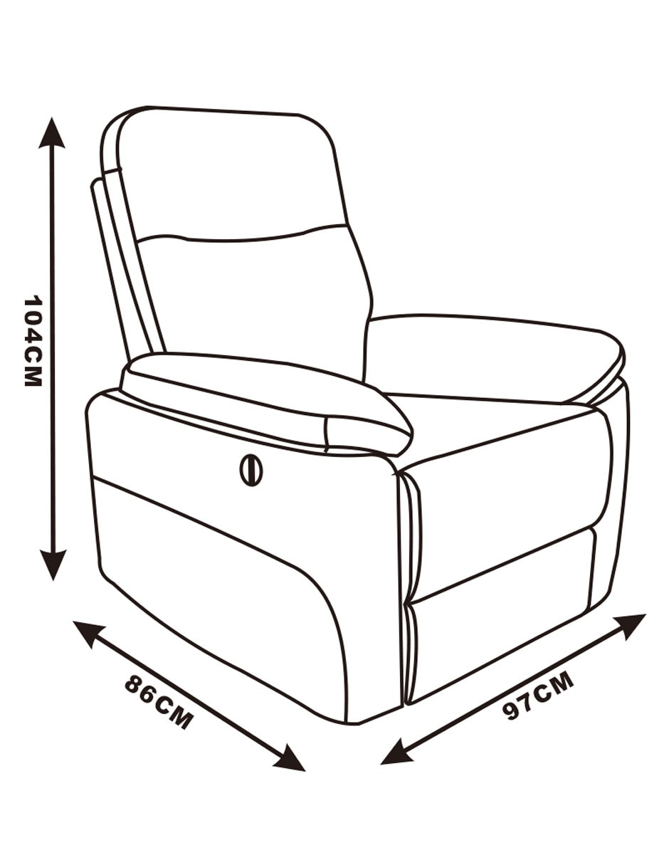 Reclinable de vinipiel 8