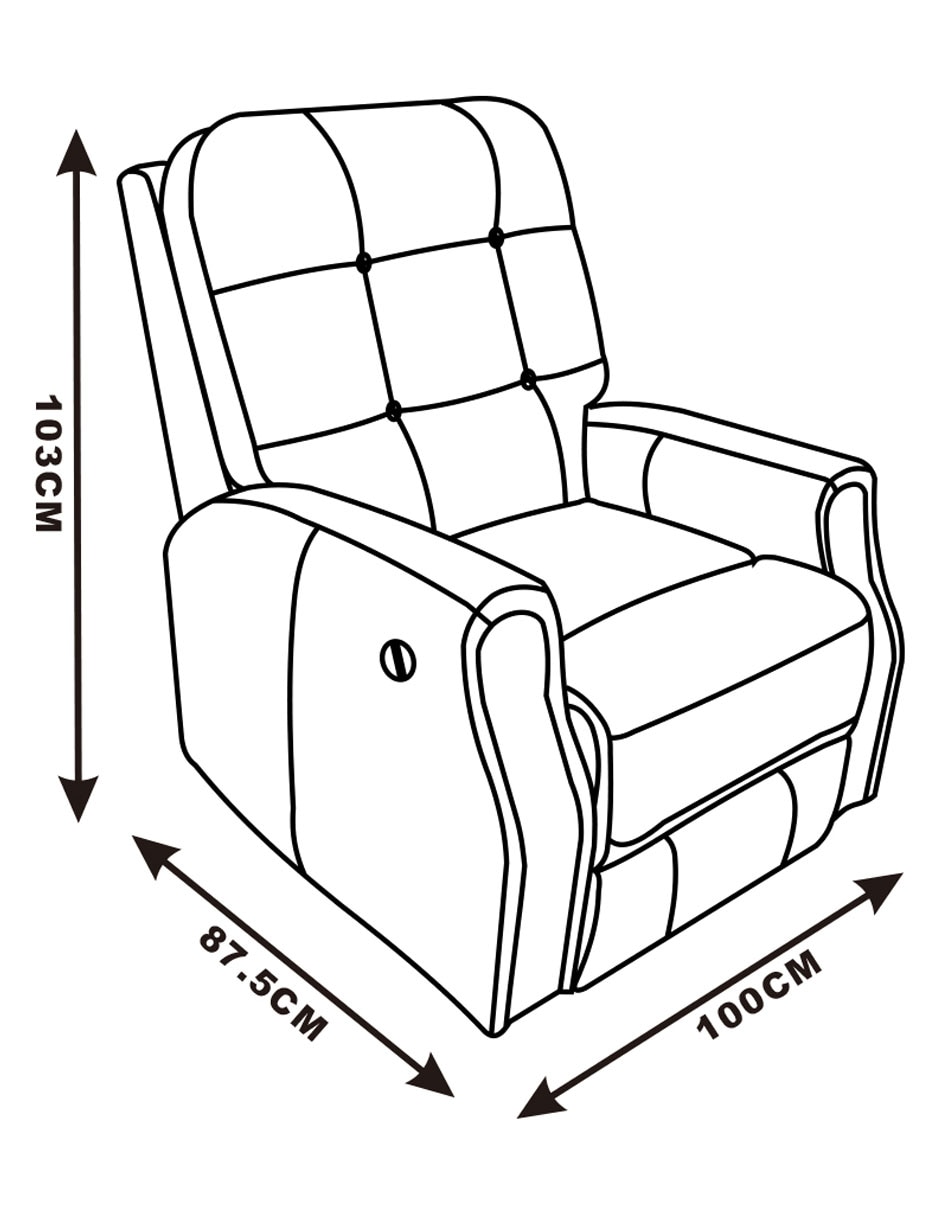 Reclinable Budapest Ce de piel 9