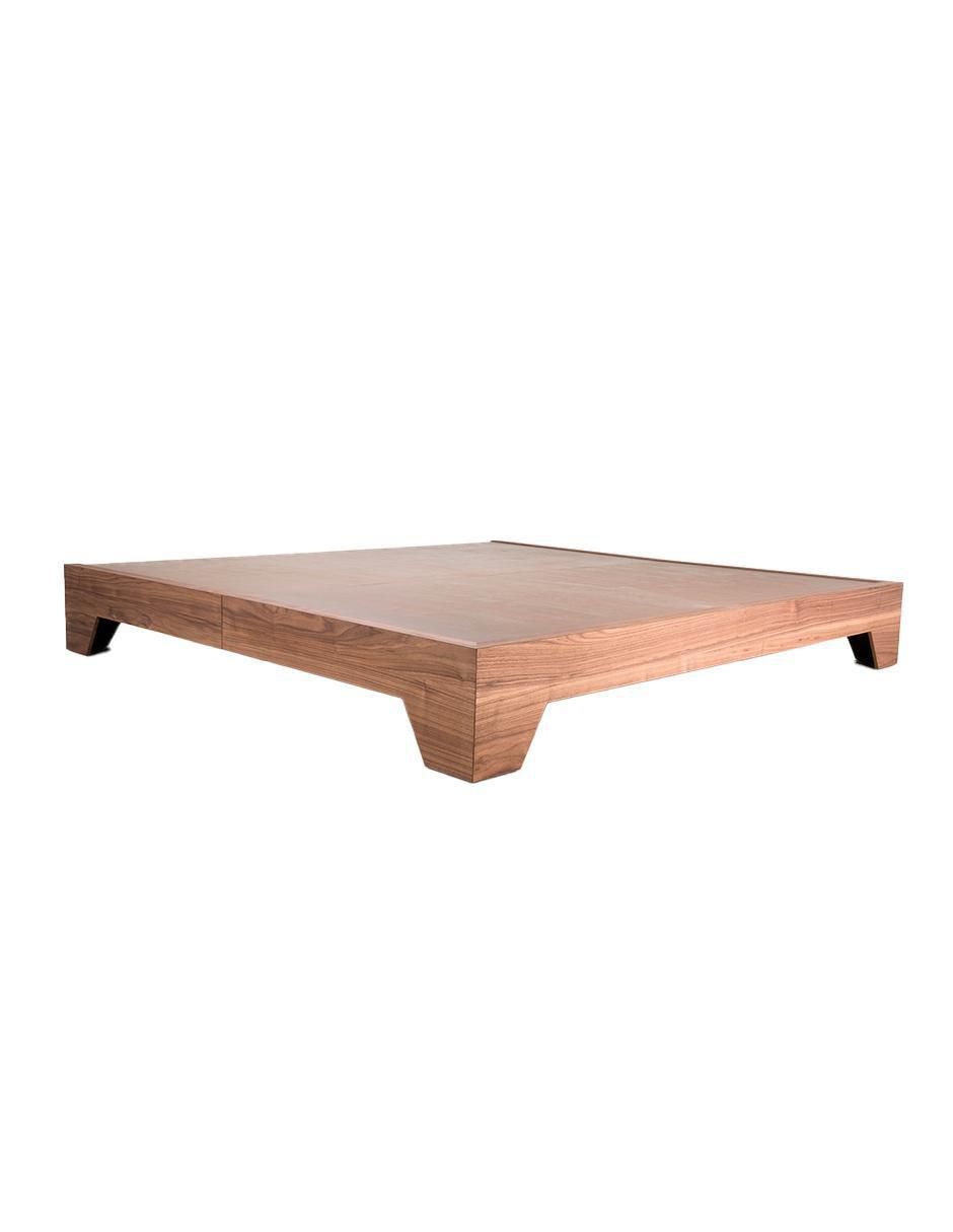 Cama vintage Trra de madera nogal 2