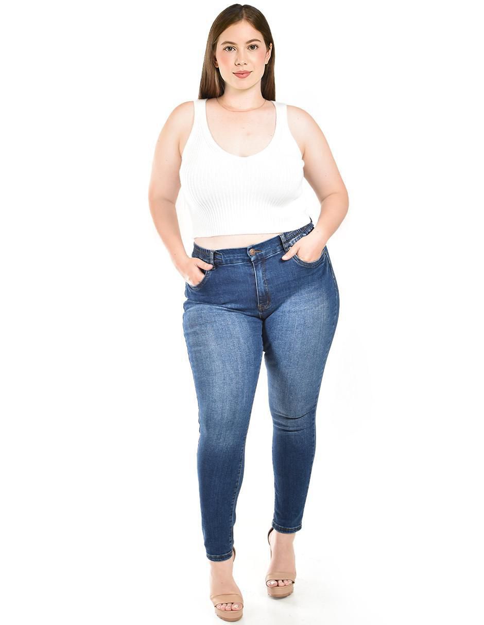 Jeans skinny j-kyr-3918-medio para mujer 3