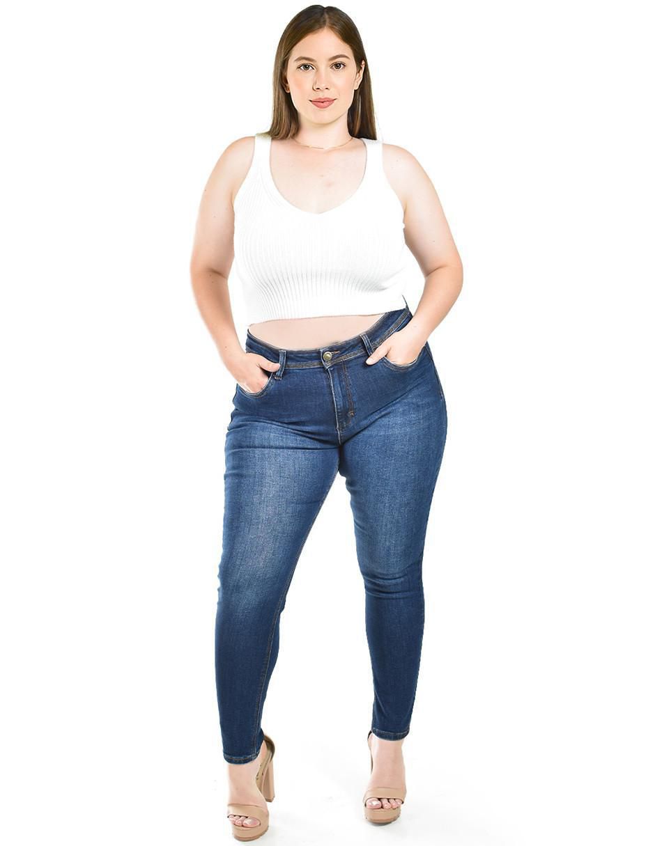 Jeans skinny j-kyr-3920-dark para mujer