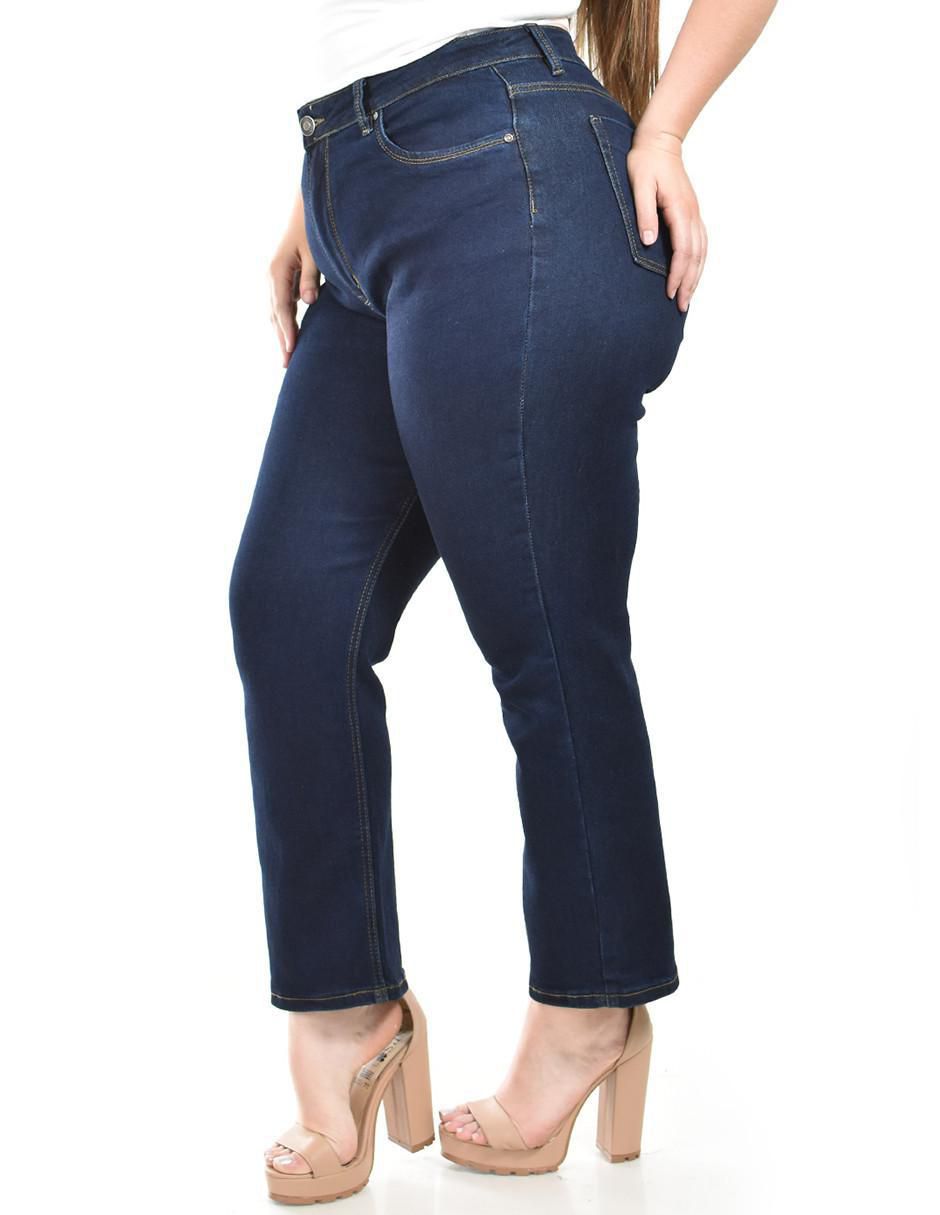 Jeans straight j-kyr-3720-oscuro para mujer 5