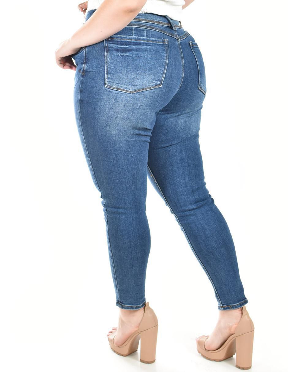 Jeans skinny j-kyr-3917-medio para mujer