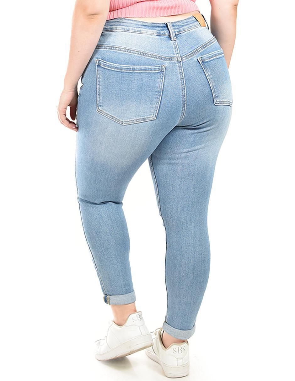 Jeans skinny j-kyr-3919-claro para mujer