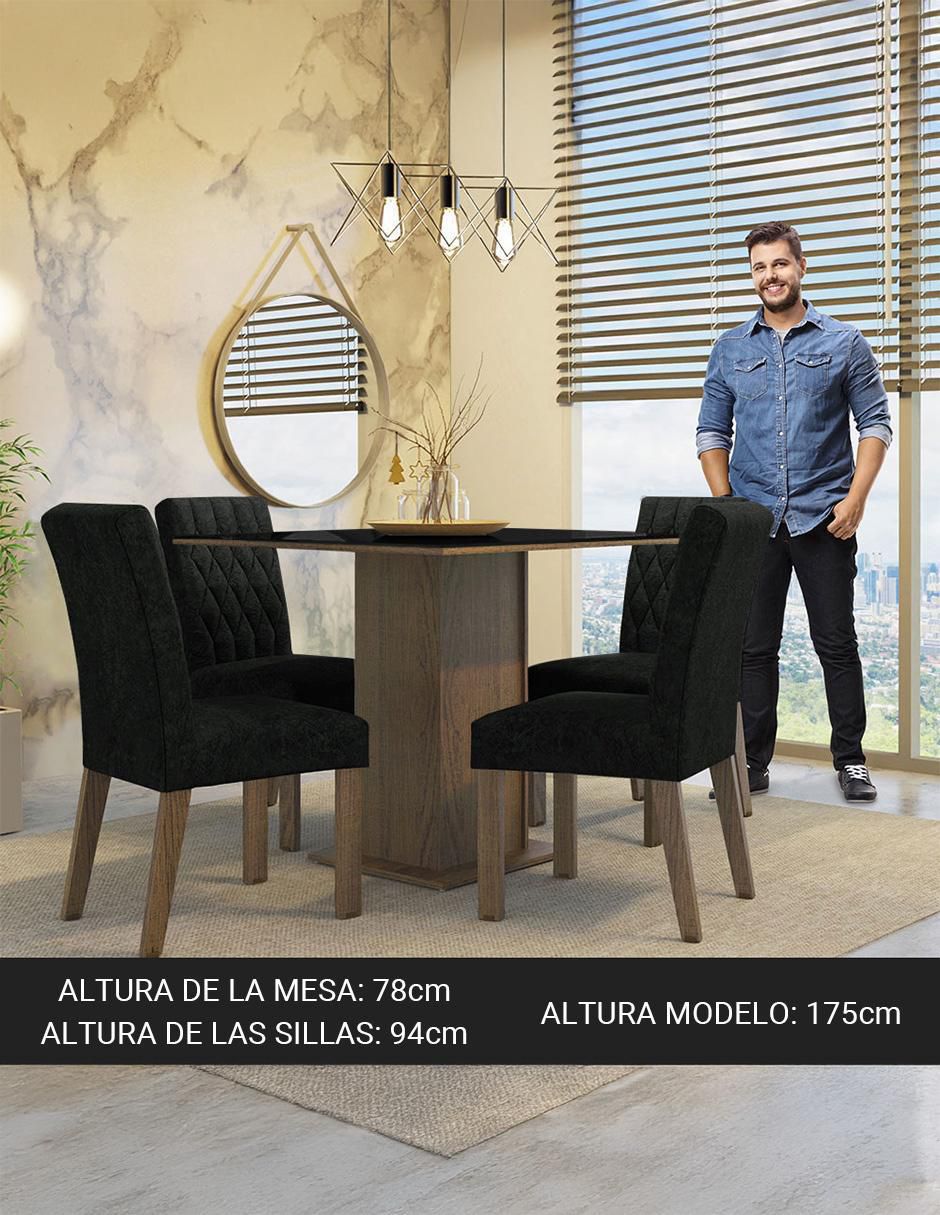 Comedor anaju para 4 personas de mdp