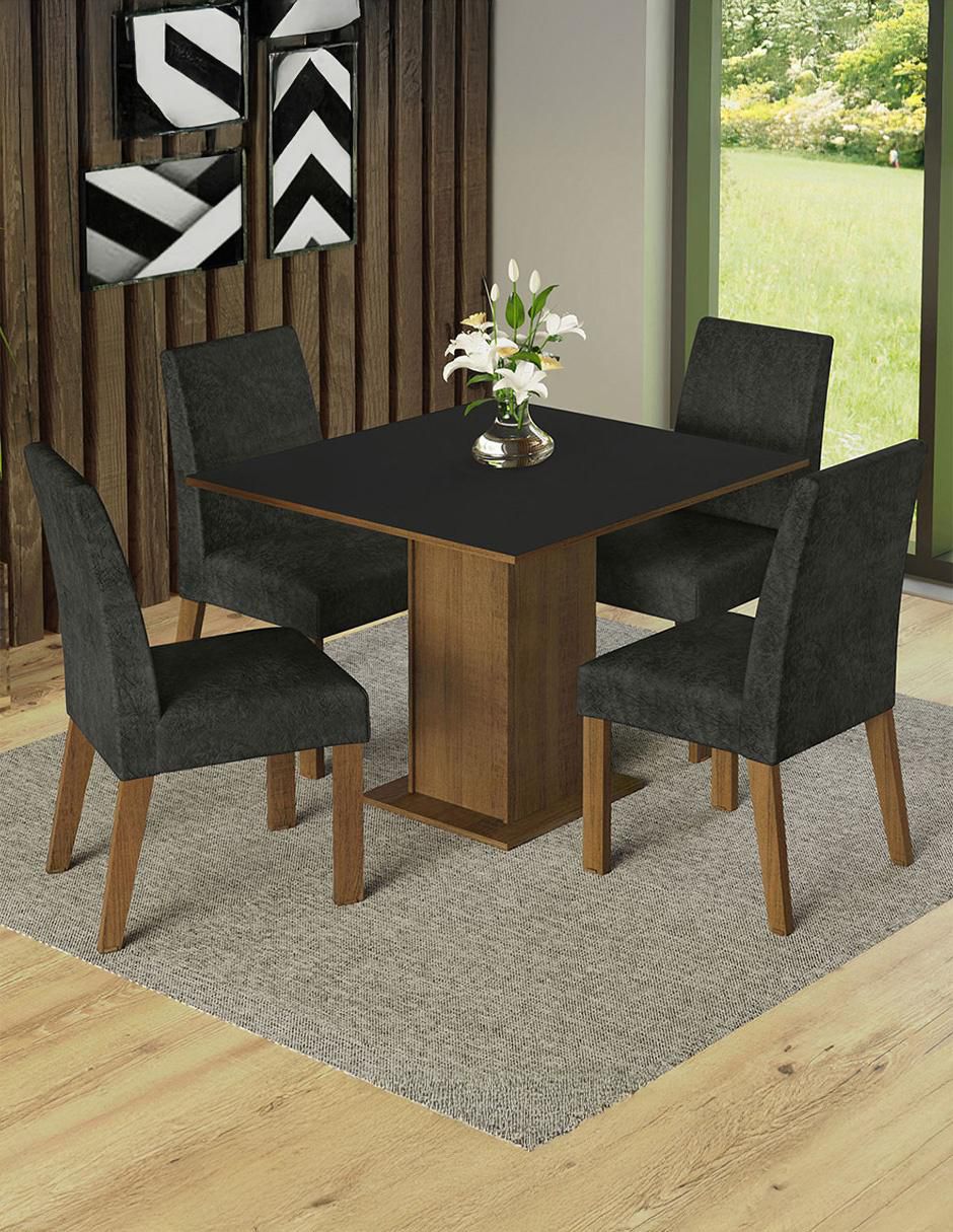 Set comedor Madesa para 4 personas