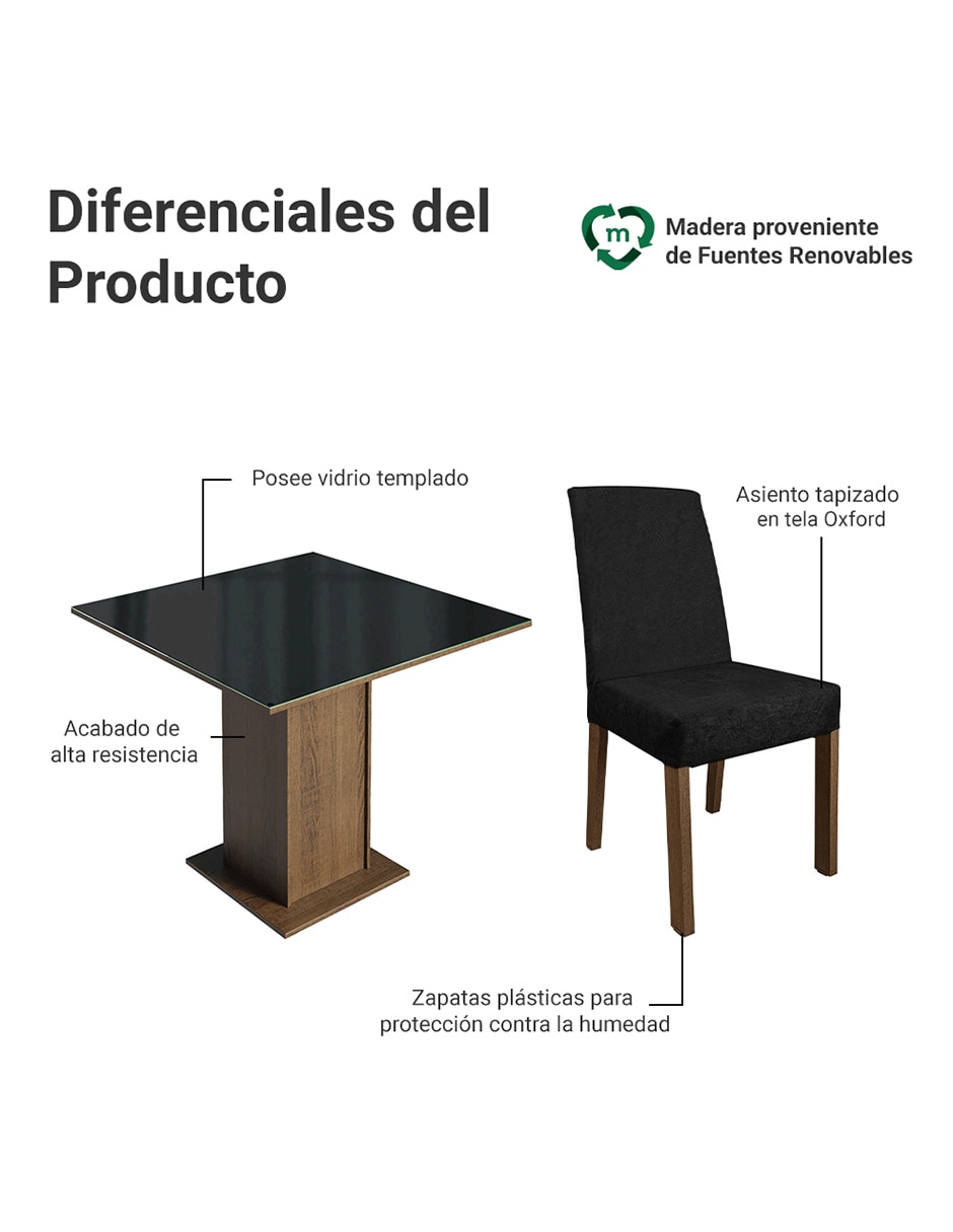 Comedor evelin para 4 personas 6