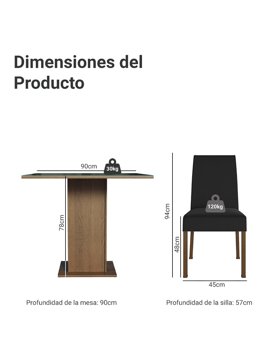 Comedor evelin para 4 personas 11
