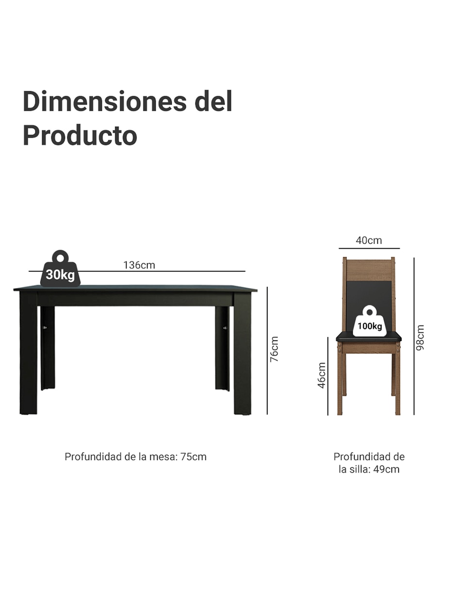 Comedor havana para 4 personas