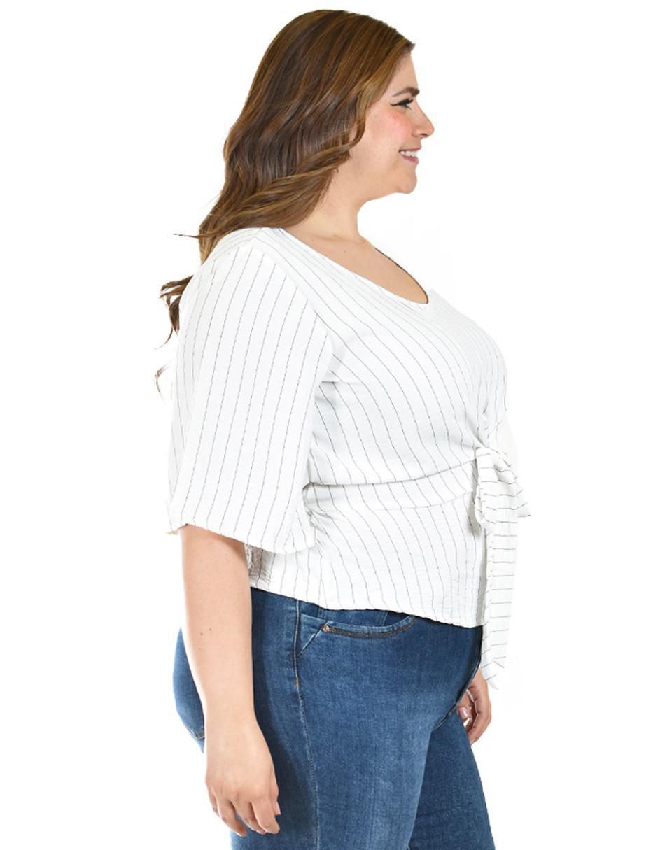 Blusa manga al codo para mujer 6
