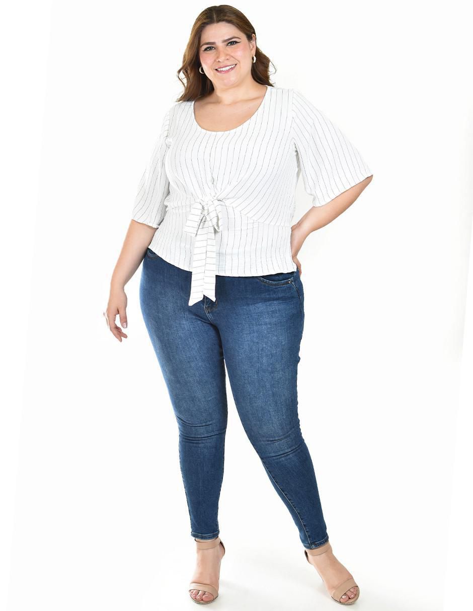 Blusa manga al codo para mujer 8