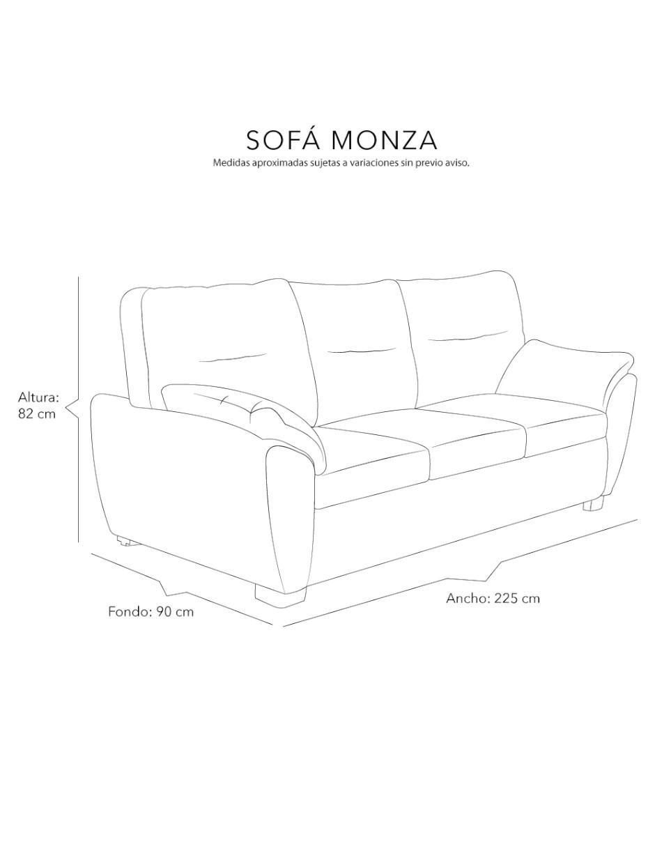 Sala 3 piezas Monza de madera 11