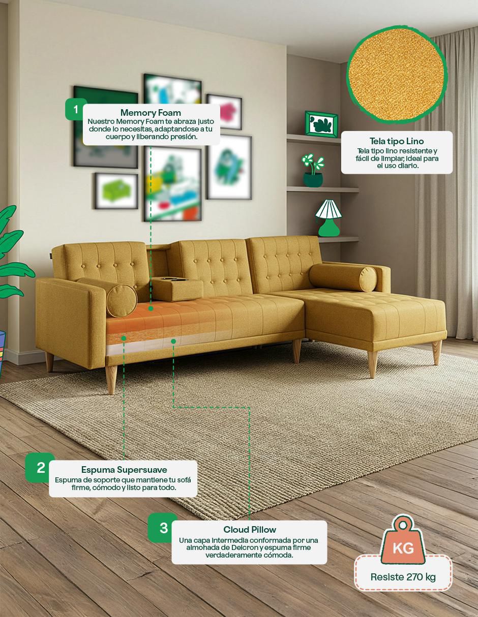 Sala modular de lino 8