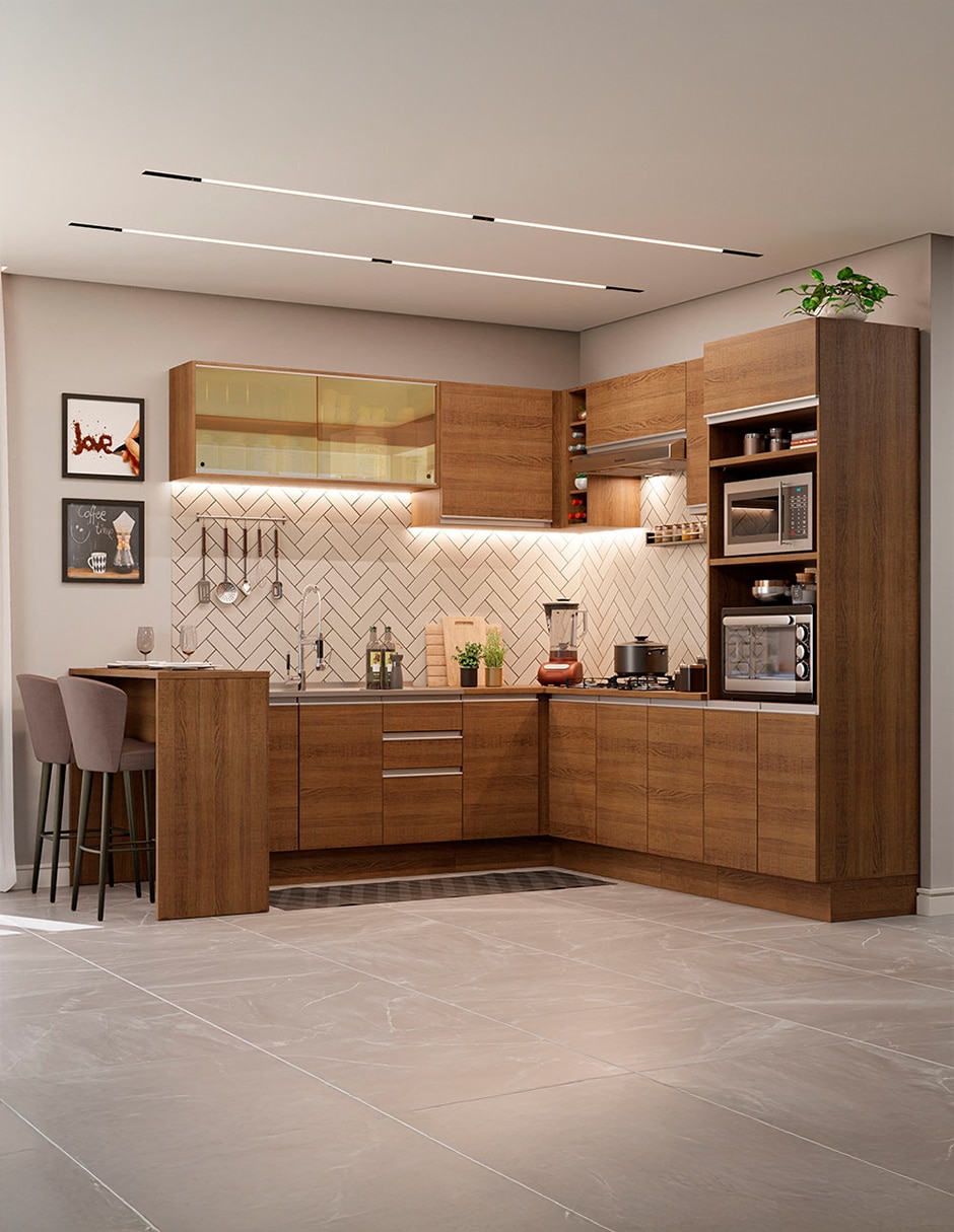 Cocina integral madera 5