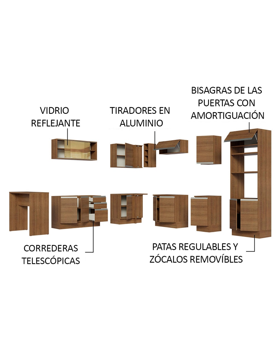 Cocina integral madera 3