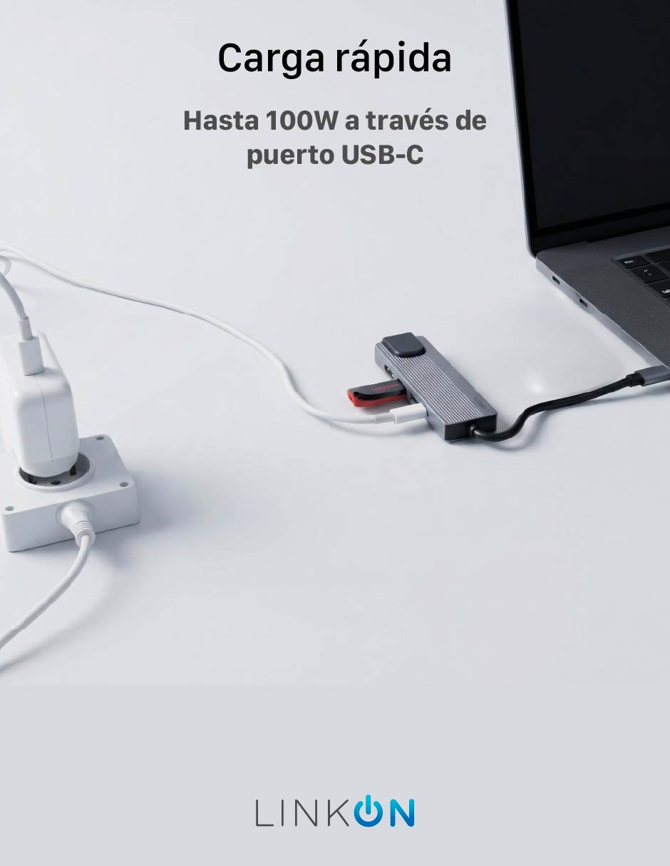 Hub Linkon USB 5 en 1 de 5 contactos