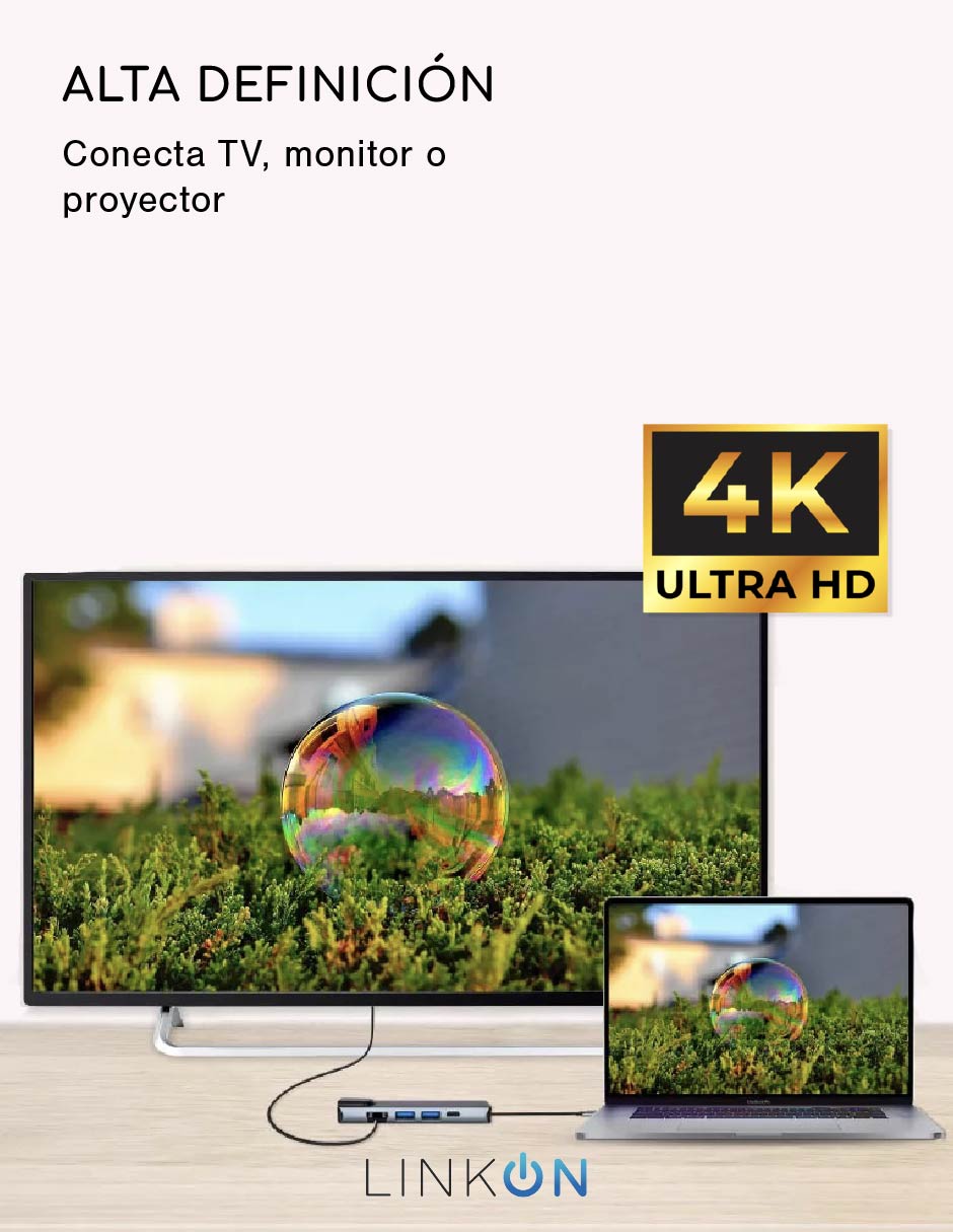 Hub Linkon USB 5 en 1 de 5 contactos