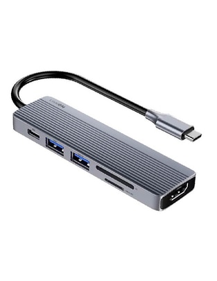 Hub USB 6 en 1 de 6 contactos