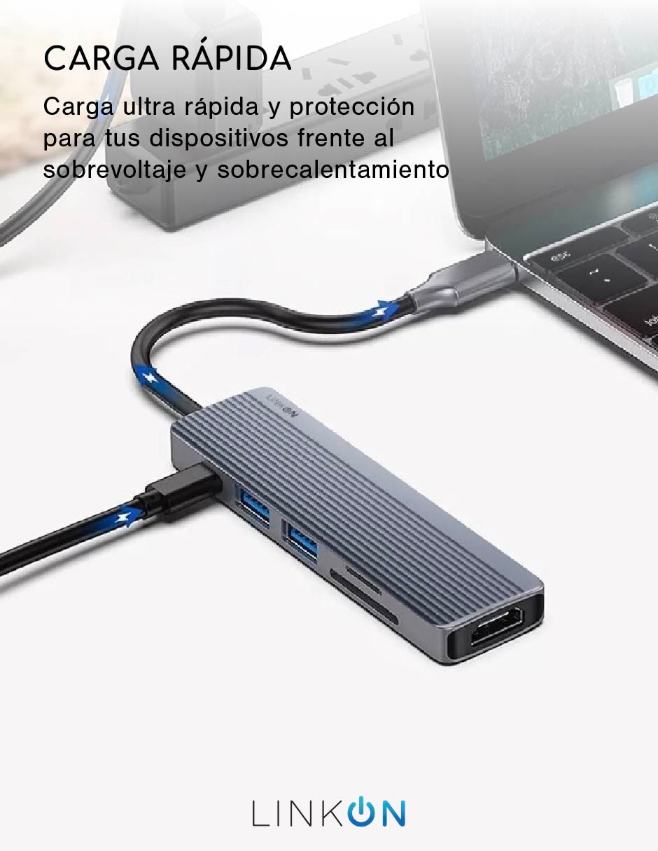 Hub USB 6 en 1 de 6 contactos 15