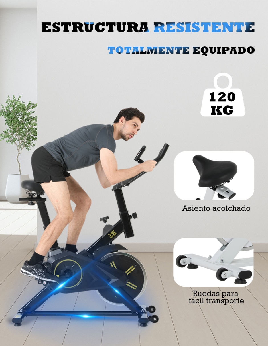 Bicicleta de spinning X-Rush hierro