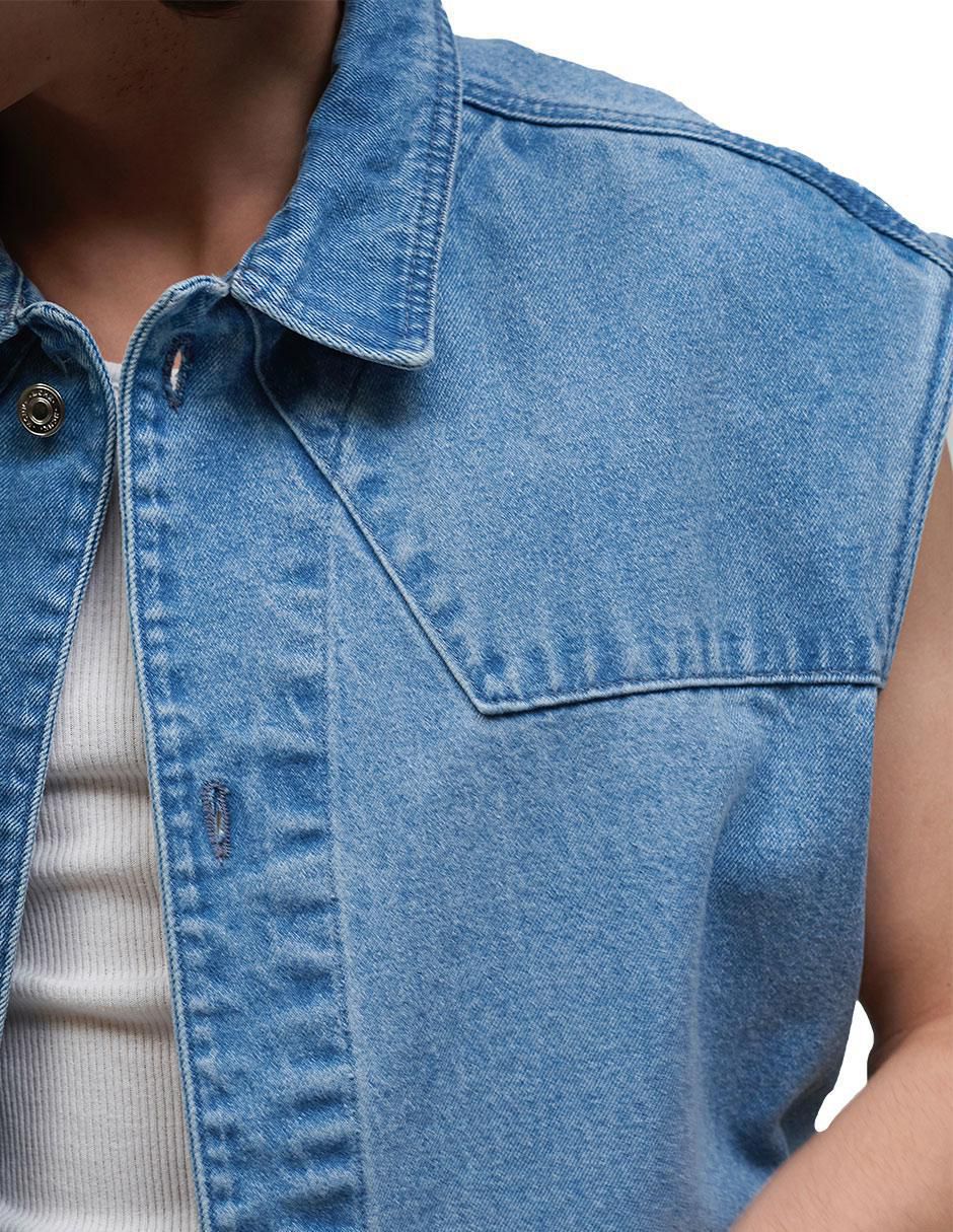 Chaleco mezclilla para hombre