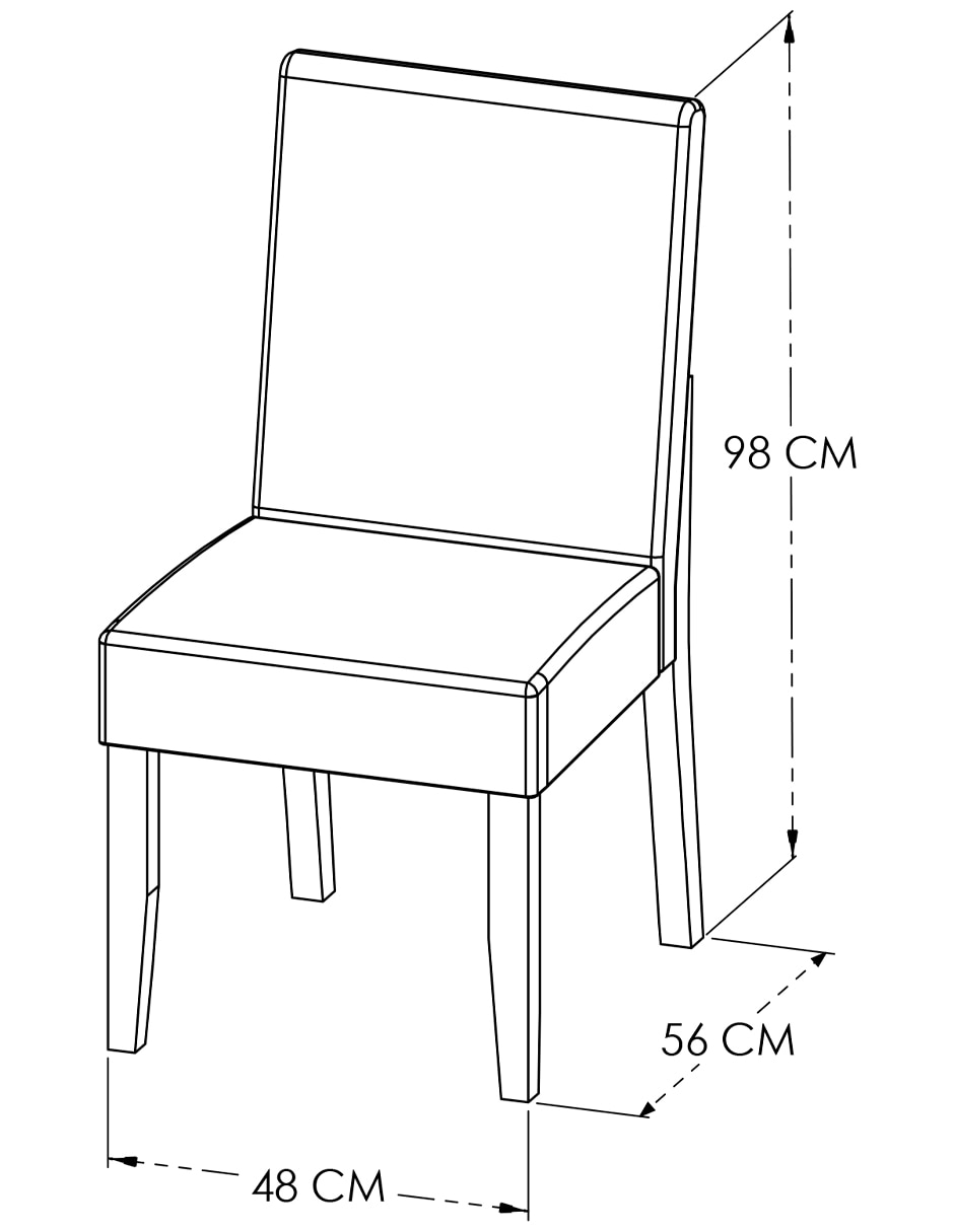 Silla 1 piezas Tremont de Tela 7