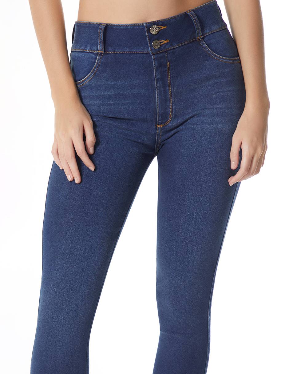 Jeans skinny Studio básico a la cintura para mujer 3