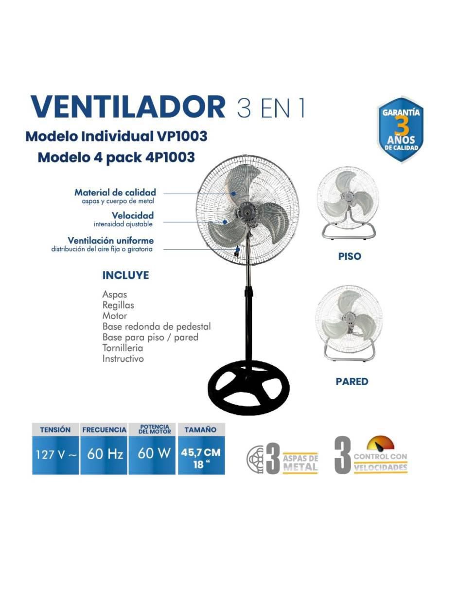 VENTILADOR 4P1003 , PLATA