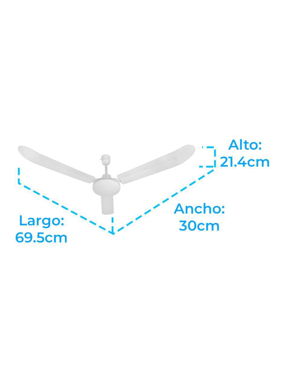 VENTILADOR DE TECHO IUVTE-01B , BLANCO 5