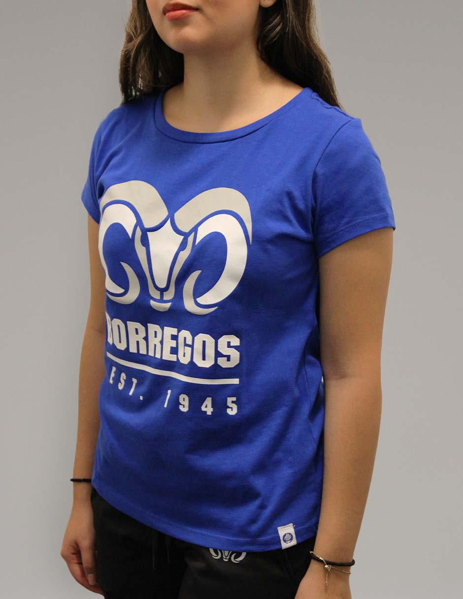 Playera manga corta Borregos cuello redondo para mujer