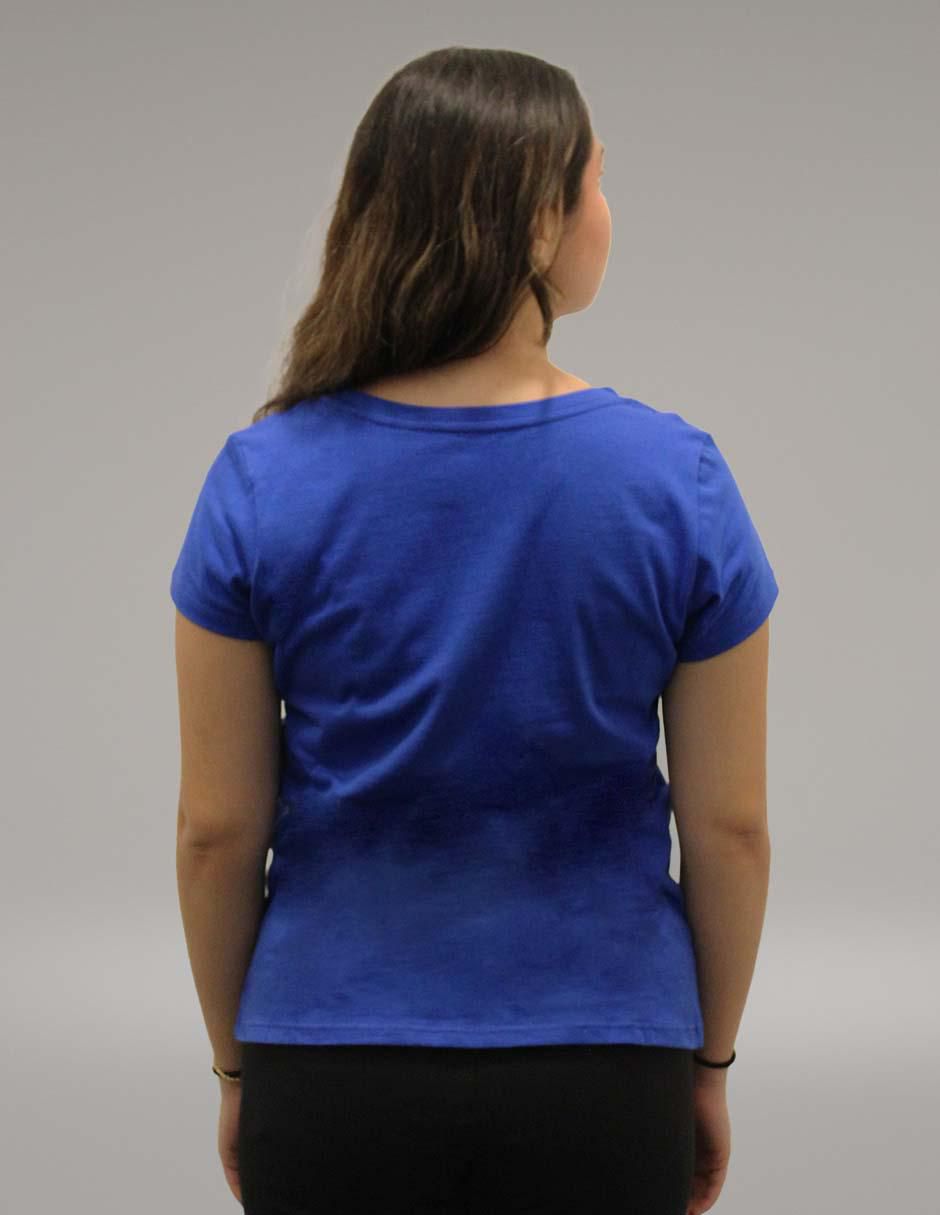 Playera manga corta Borregos cuello redondo para mujer