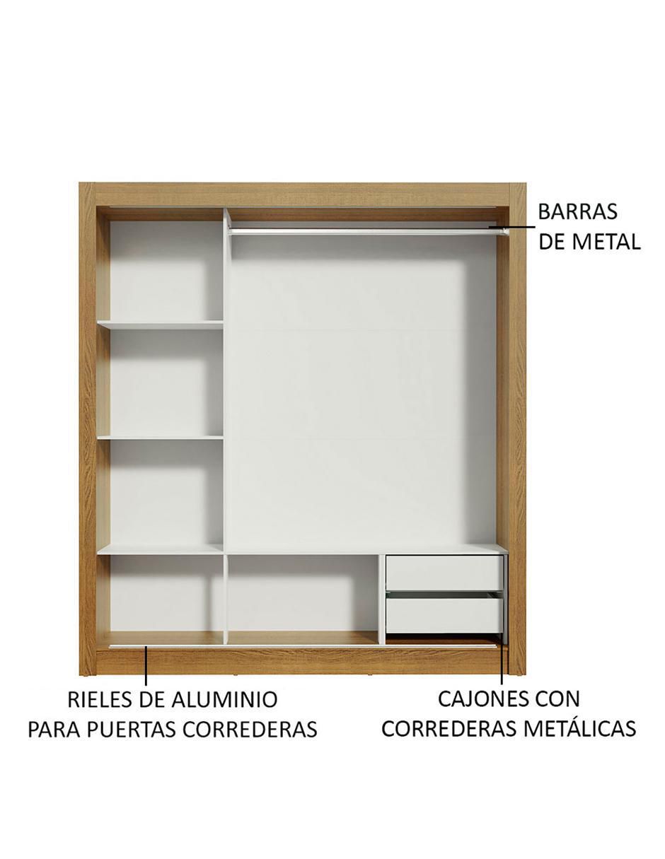 Ropero armable Lyon 10935Z3E2G de MDP Ropero armable Lyon 10935Z3E2G de MDP
